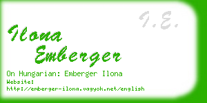 ilona emberger business card